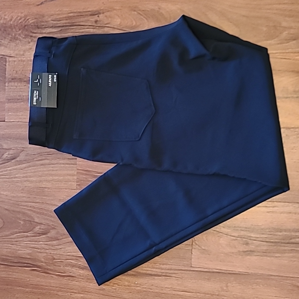Alfani stretch "Navy Stone" dress pants XL